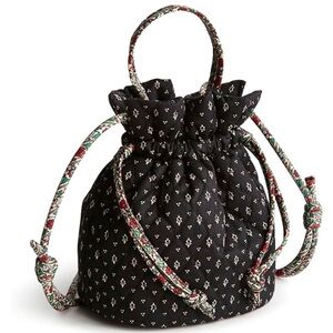 Vera Bradley Premium Cotton Tilden Drawstring Crossbody sinch bag